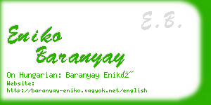 eniko baranyay business card